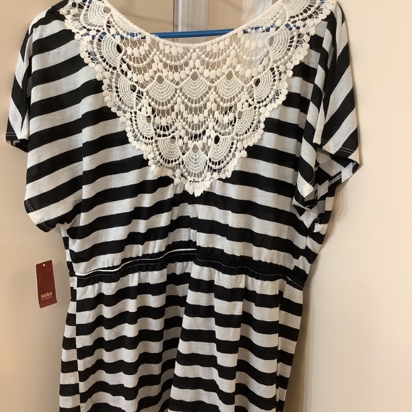 NO BOUNDARIES Crochet Back Dolman Shirts Size XL (15-17) Juniors - Picture 5 of 11